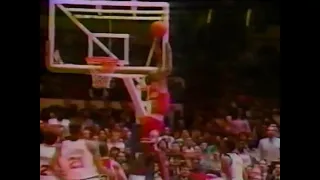 Michael Jordan - stunning, rarely-seen block vs New York Knicks | Madison Square Garden (1988)