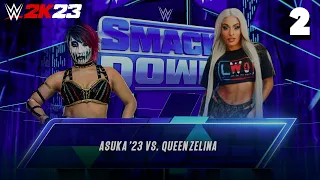 WWE 2K23: Smackdown May 19th 2023 Match 2: Asuka vs Zelina Vega