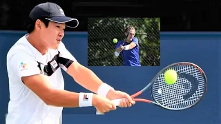 Soonwoo Kwon & Sebastian Korda practice 🎾 CITI OPEN, Washington DC 2022 🐼