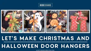 Let's Make a Christmas and Halloween Door Hangers | DecoExchange Live Replay