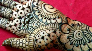 Beautiful front hand mehndi design||bridal mehndi design||mehandi ka design||simple and easy mehndi