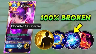 GUINEVERE NEW UPDATE BUILD AND SPELL 2024!! 100% BROKEN! ( Guinevere best build 2024 )