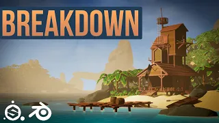Stylized Pirate scene in Blender and Unreal Engine 5  |  Breakdown
