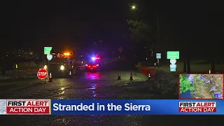 I-80 drivers stranded in the Sierra