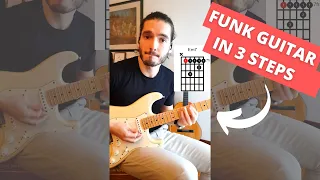 How To Play Funk Guitar in 3 Steps #Shorts
