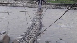 The most dangerous bridge in North Pakistan