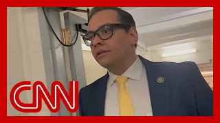 CNN reporter presses George Santos on his 'web of lies'