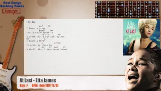 🎸 At Last - Etta James Guitar Backing Track with chords and lyrics