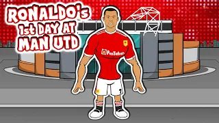 🔴Ronaldo's 1st Day at Man Utd!🔴 (Transfer Announcement Manchester United)