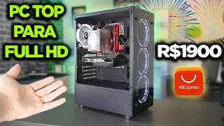 PC GAMER BARATO DE R$1900 PARA RODAR TUDO EM FULL HD! ALIEXPRESS PERMITE ISSO... (PARA 2023)