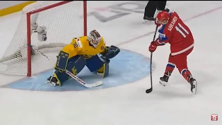 Vitaly Abramov Shootout Goal vs  Sweden (2018 WJC Preliminary Round)