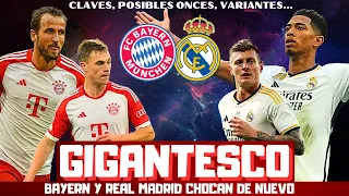 BAYERN vs REAL MADRID, UN CLÁSICO DE CHAMPIONS GIGANTESCO. PREVIA CON CLAVES, POSIBLES ONCES...