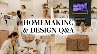 HOMEMAKING Q&A | thrifted home decor, chatting design and homemaking habits