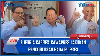 🔴Euforia Capres-Cawapres Lakukan Pencoblosan pada Pilpres & Pemilu 2024