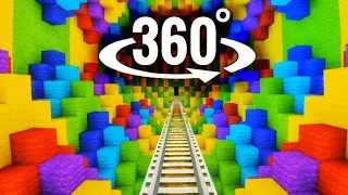 🟩 360° Roller Coaster VR Minecraft Magic Illusion Hypnotizing Virtual Reality 4K