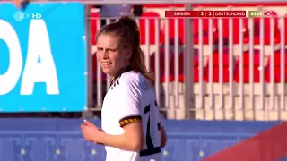 Frauenfussball WM 2023 Quali  Serbien   Deutschland 2  Halbzeit