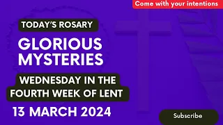 TODAY’S HOLY ROSARY :WEDNESDAY IN FOURTH WEEK OF LENT MARCH 13, 2024| Daily rosary prayer 🙏 📿