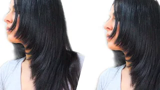 How to CUT your own HAIR at home: One lenght haircut + face framing layers #diyhaircut