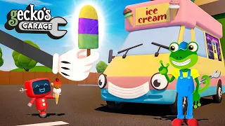 Learn Colors with Ice Cream and More!｜Gecko's Garage｜Cartoon For Kids｜Learning Videos For Toddlers