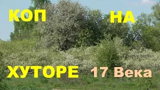 Коп на заброшенном хуторе 17 века