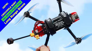 WOW! 28+ Minute Flight Time - GEPRC Crocodile Baby Long Range Drone - REVIEW