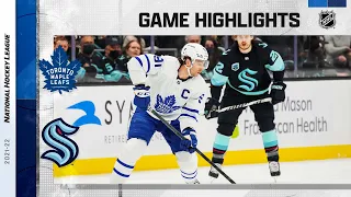 Maple Leafs @ Kraken 2/14/22 | NHL Highlights