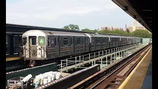 IRT Livonia Avenue Line: Manhattan & New Lots Avenue Bound R142/A & R62A (4) Train @ Saratoga Avenue