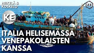 Italia helisemässä venepakolaisten kanssa | Heikelä & Koskelo 23 minuuttia | 725