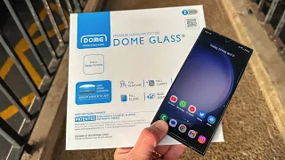 Samsung Galaxy S23 Ultra Whitestone Dome Premium Screen Protector install & review!