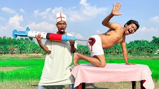 Must Watch New Special Comedy Video 2023 Amazing Funny 2024 Doctor Funny Video Injection Video E 45
