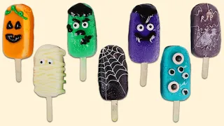 How to Make Cute Halloween Popsicles | Fun & Easy DIY Scary Monster Shaped Desserts!