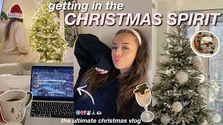 ULTIMATE CHRISTMAS VLOG! decorating my apartment, setting up my tree, & getting in the spirit!!!