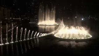 [HD] SPECTACULAR Dubai Fountains - "Baba Yetu" (Burj Khalifa)