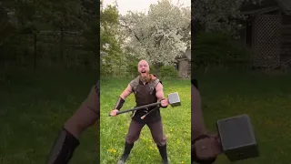 Go frolick in the meadow my friend! 😂🤝🏻⚒️ #viking #hammer #dance  #markiplier