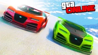 ЭКСТРЕМАЛЬНО ОПАСНЫЙ ЗАНОС ПО ЗАКРУЧЕННОЙ РАМПЕ В НЕБЕ В GTA 5 ONLINE