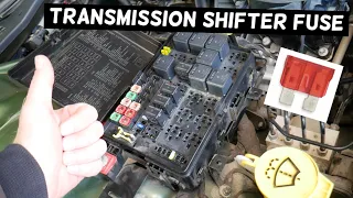 CHRYSLER 300 TRANSMISSION SHIFTER FUSE LOCATION REPLACEMENT