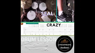 Seal Crazy (Drum Lesson) by Praha Drums Official (42.b)
