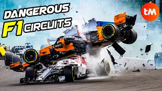 The Most DANGEROUS F1 CIRCUITS ☠️🏎