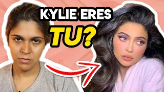 Makeup Transformation😱 Kylie Jenner | Cirugía Plástica 💉| Tranformacion increíble  #makeuptutorial