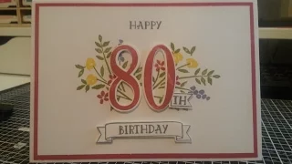 80th Birthday Card