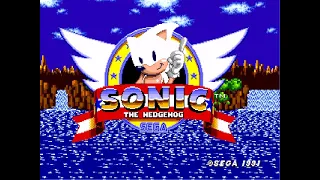 White Sonic in Sonic 1 (Original Version) - Longplay