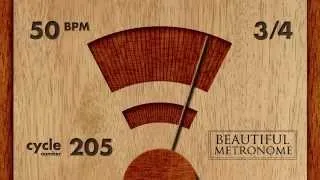 50 BPM 3/4 Wood Metronome HD