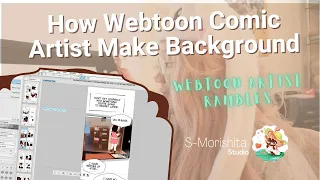 What Webtoon Artist use for Backgrounds || Webtoon Comic 3D Model Background Beginner Tip ||