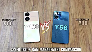 Vivo Y56 vs Vivo Y100 Speed Test Comparison🔥DM700 vs DM900 Performance Test🤯
