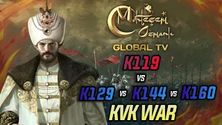 [MOGTV] K119 vs K129, K144, K160  | Muhteşem Osmanlı KVK Savaşı [Days of Empire]