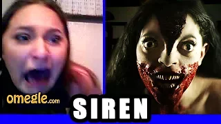 SCARE PRANK : The SIREN Goes On Omegle !