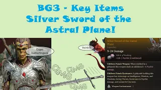 BG3 - Butterfingers Githyanki Voss loves dropping swords! (JOAT Honor yonk)