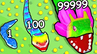 UPGRADED to MEGA SNAKE and DEFEATED ALL THE BOSSES 🐍 Evolution in Snake Clash [Final Part]