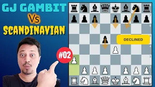 Attacking Chess Gambit - 5 (GJ Gambit Vs Scandi (Declined))