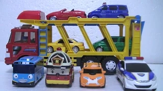 또봇 카봇 타요 로보카폴리 캐리어카 장난감  Tayo Bus Robocar Poli Tobot Car Carrier Toys